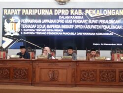 DPRD Kabupaten Pekalongan Berikan Jawaban Atas Pendapat Bupati Terhadap Dua Raperda