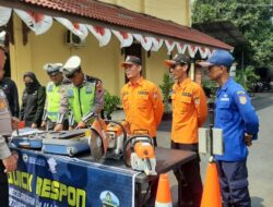 Jelang Arus Mudik Lebaran 2024,  Kasatlantas Polres Kendal Cek Persiapan Peralatan Satgas Quick Respon